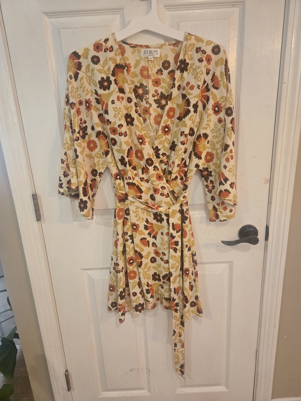 Ali & Kris Floral Wrap Dress in Yellow Multi